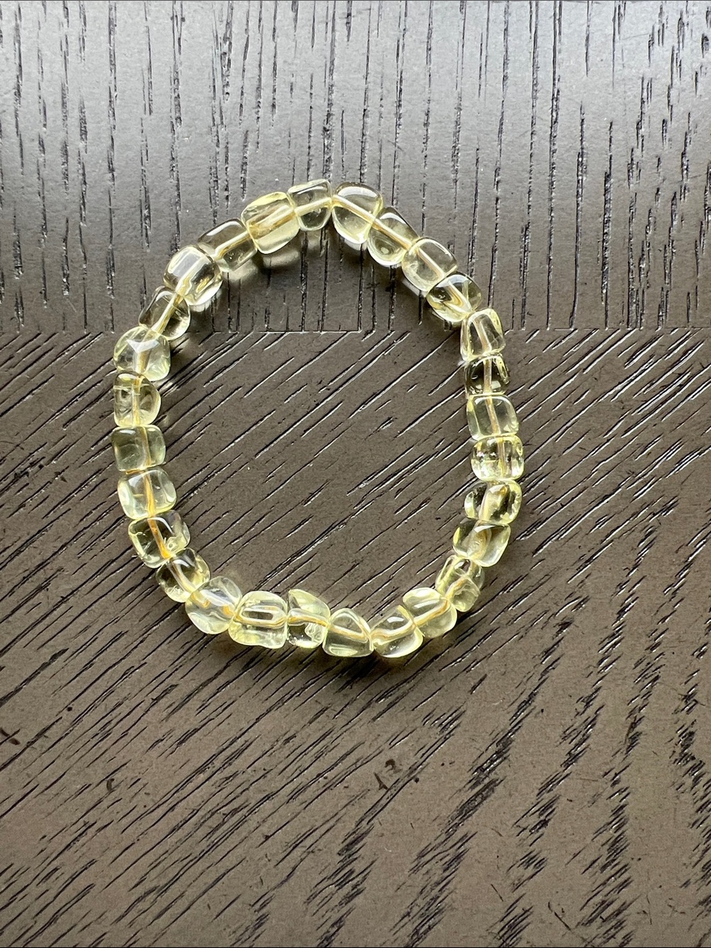 Citrine cube bracelet SIZE 6.5-7’